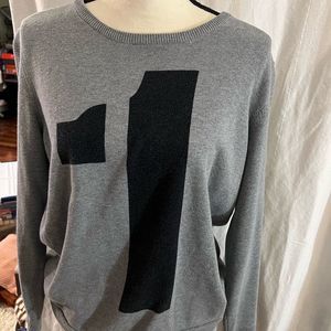 Rag & Bone grey cotton sweater sz L